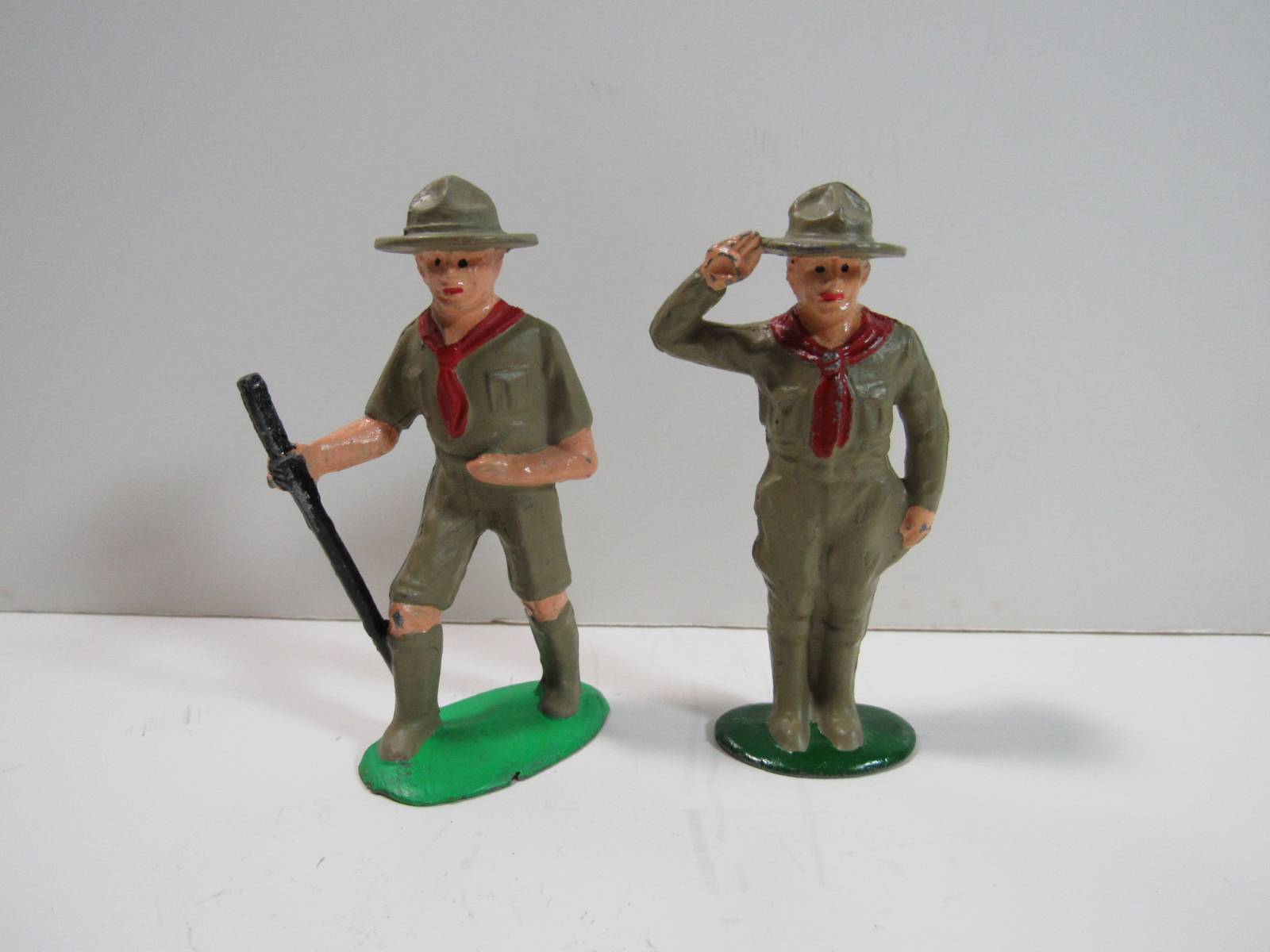NobleSpirit No Reserve(EL)Excellent 6x Vintage Lead Boy Scout Figures ...